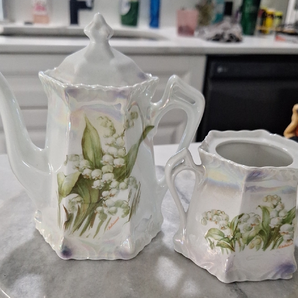 Elegant Floral Porcelain Tea Set